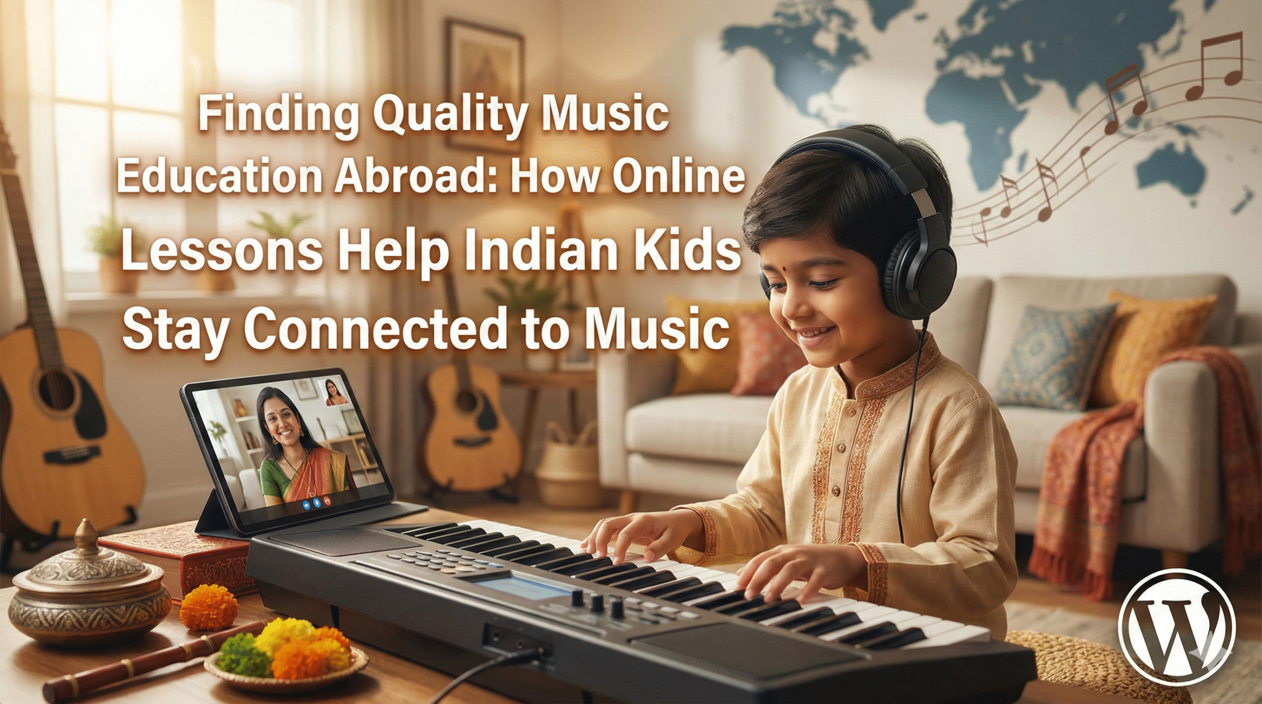 Finding Quality Music Education Abroad: How Online Lessons Help Indian Kids Stay Connected to Music